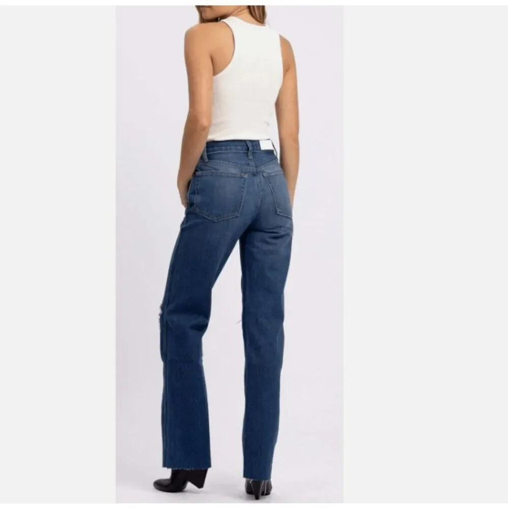 RE/DONE 90s High Rise Loose Fit‎ Jeans Iconic Button Fly High Straight Size 27